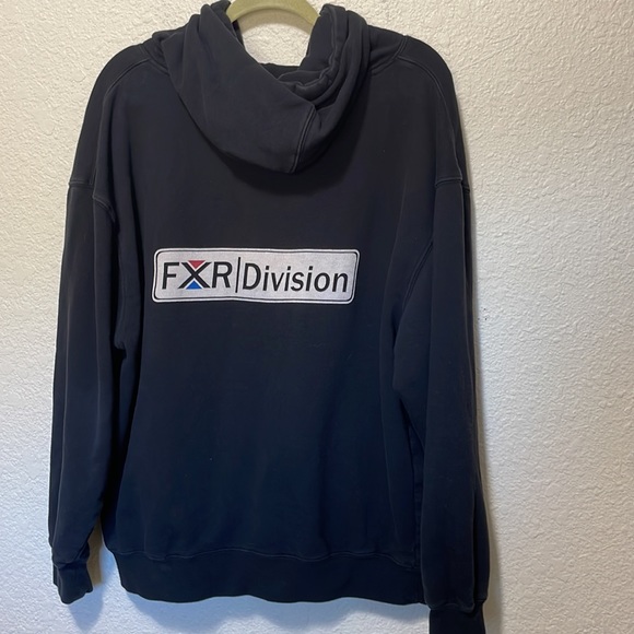 FXR Division Men's Black Hooded Sweatshirt. Good Condition. Size XL. - Picture 4 of 8